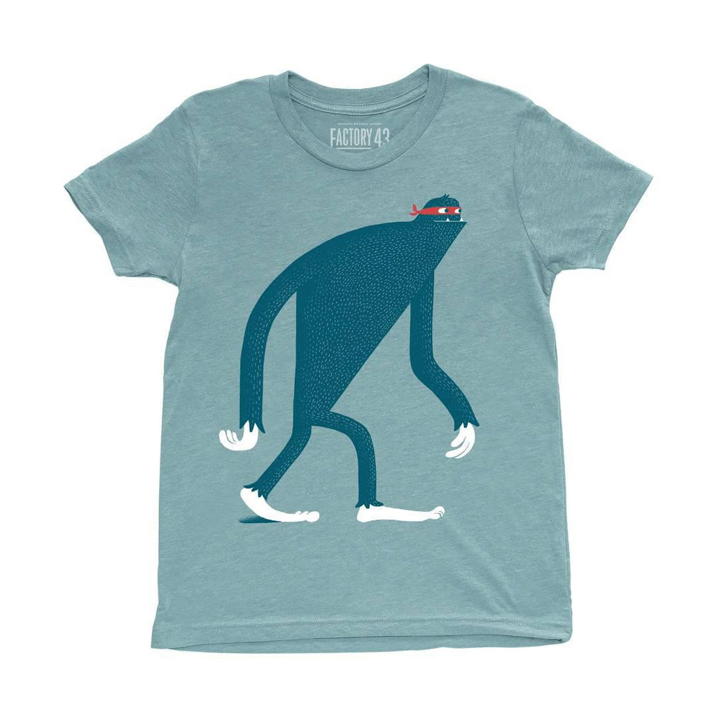 Kids Tee - Sasquatch in Disguise Blue Lagoon Tee (2T - L) by Factory 43
