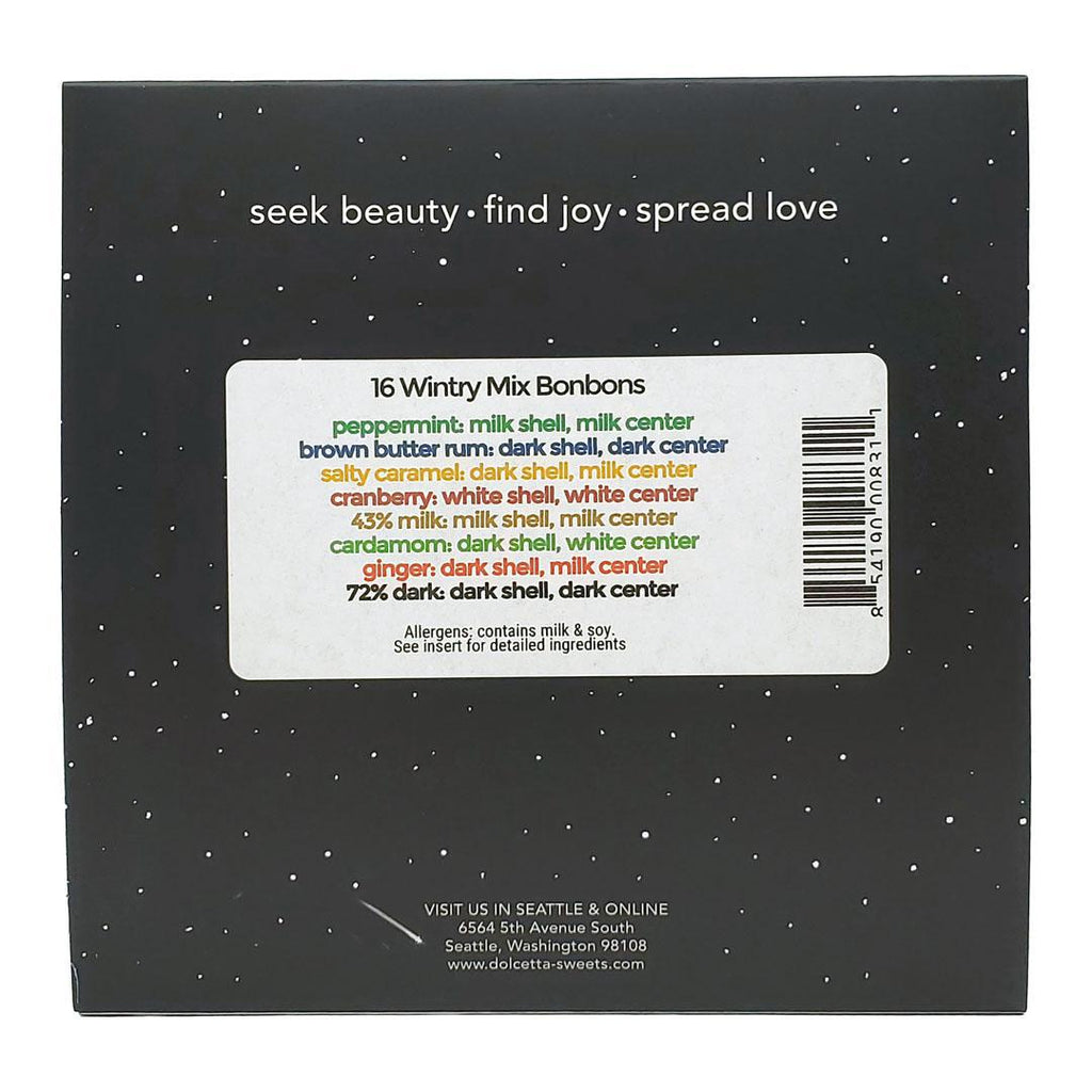 Holiday Bonbons - 16 Piece Holiday Assortment by Dolcetta Artisan Sweets