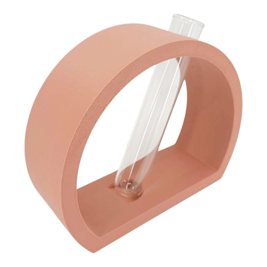 Vase - Half Moon Propagation Station (Terracotta) by Rosebud Homegoods