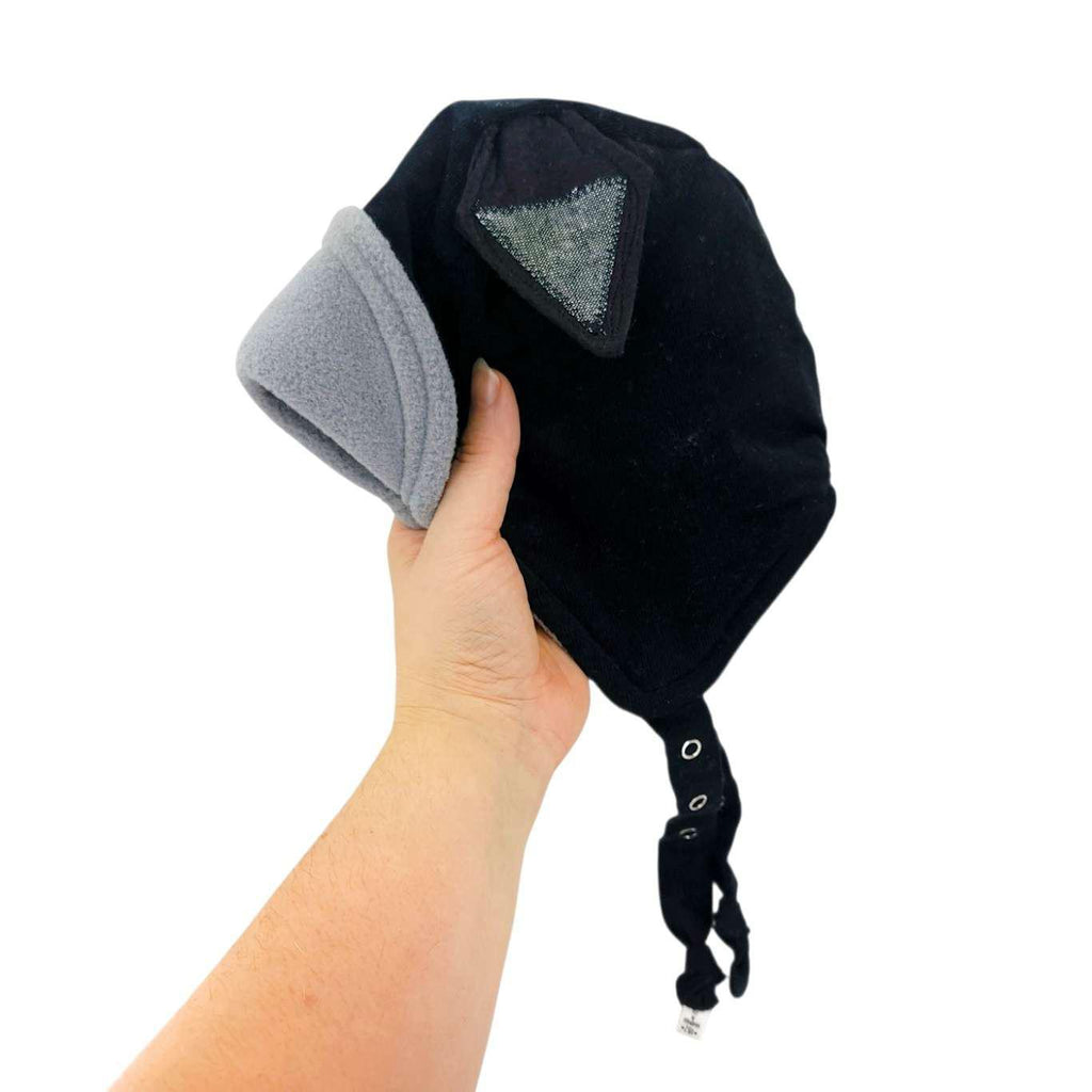Baby Bonnet - Wildthings Pilot Cap (Black Cat) by Urban Baby Bonnets