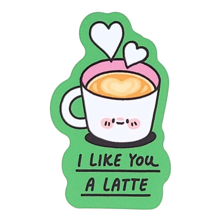 Vinyl Stickers - I Like You a LATTE by Mis0 Happy