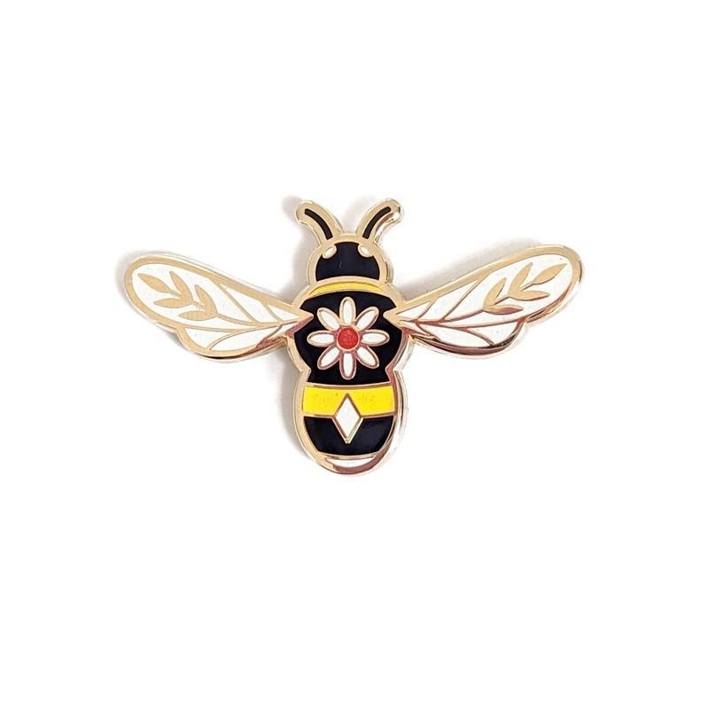 Enamel Pin - Bee by Amber Leaders Designs