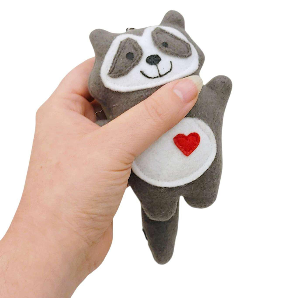 Ornament - Mini Plush (Raccoon) by The Happy Groundhog Studio