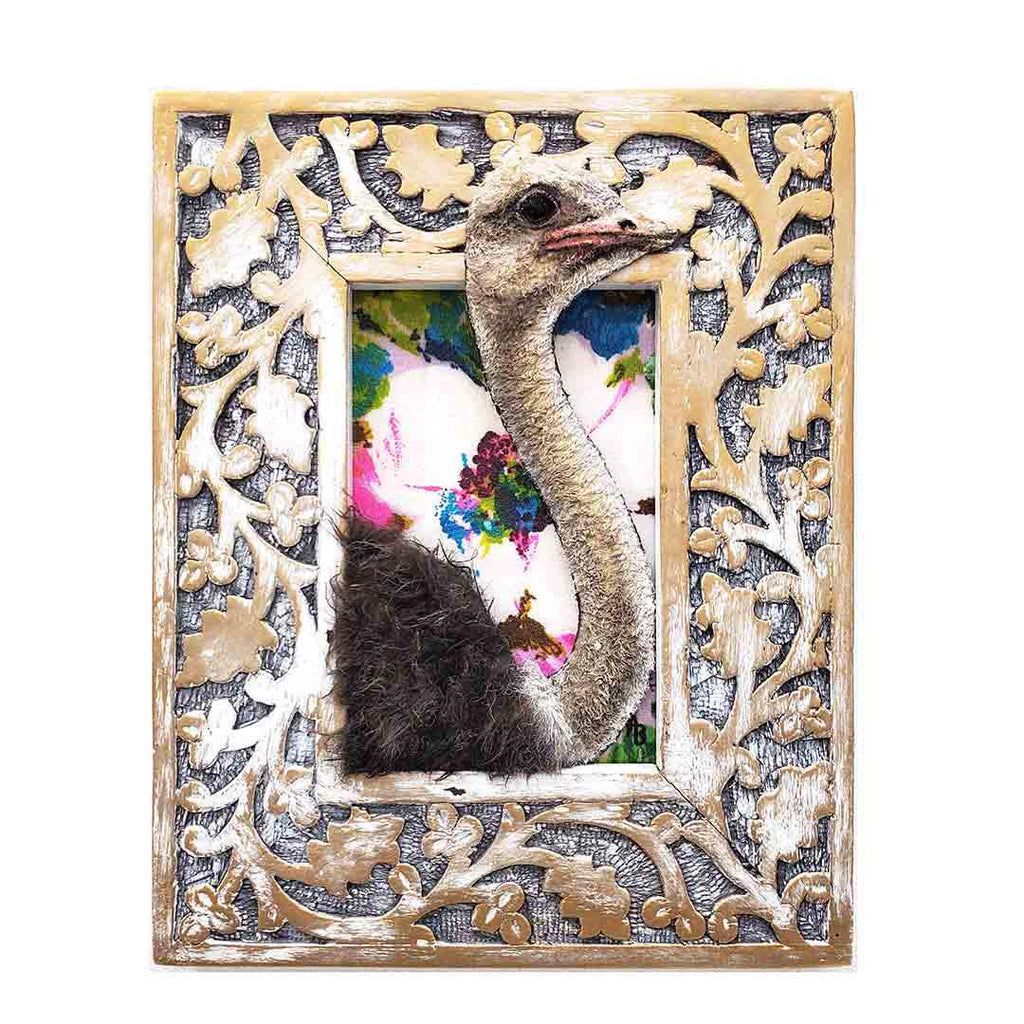 Applique Art - 8 x 10 - Ostrich by Alise Giddens of Chubby Bunny