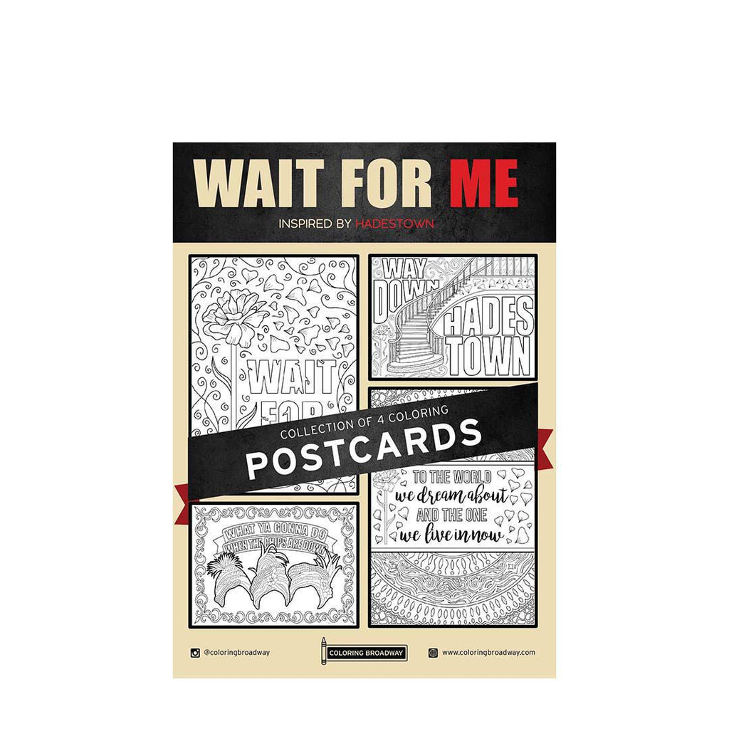 Coloring - Wait for Me (Pages or Postcards) by Coloring Broadway