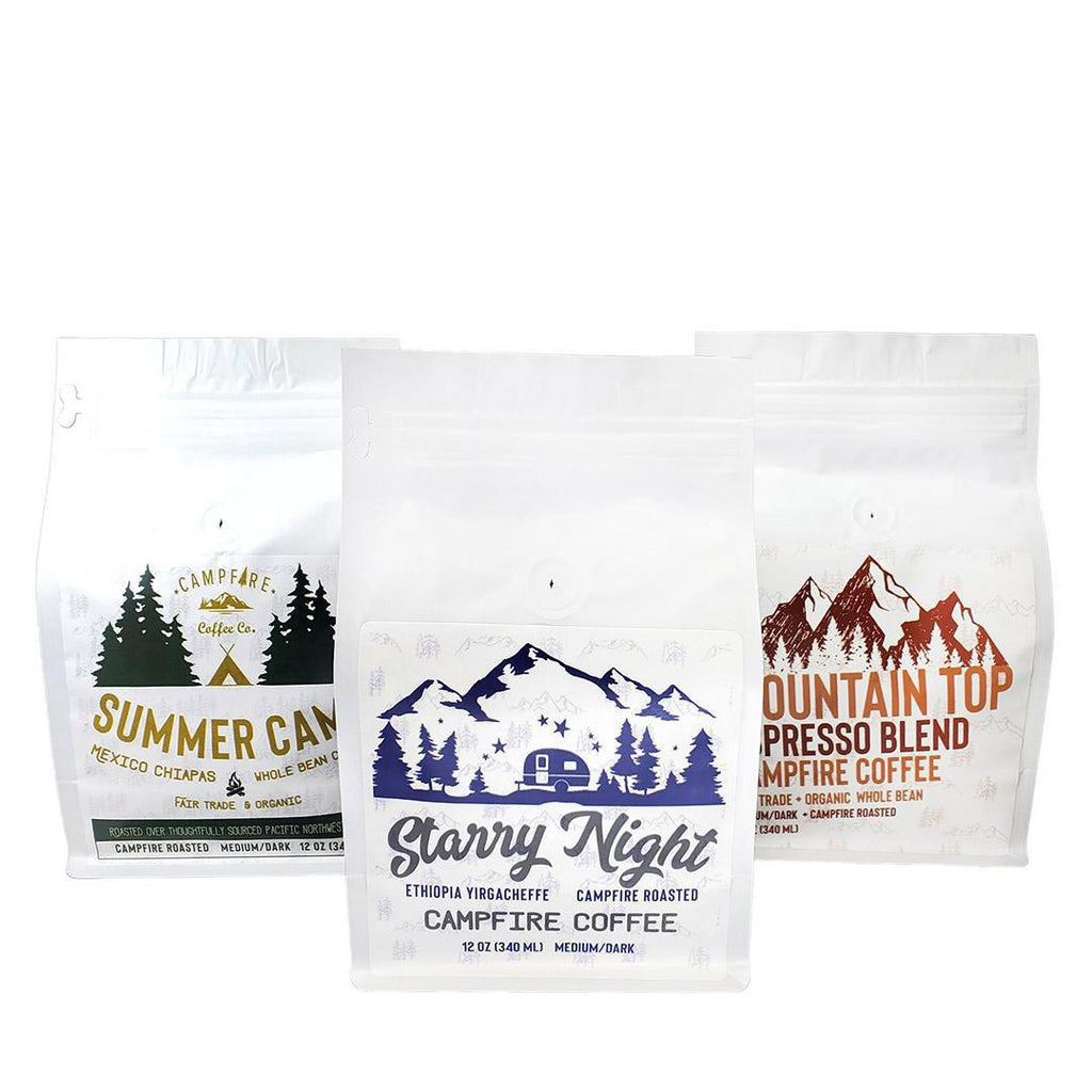 Gift Bundle - Campfire Coffee Trio Set of 3 Whole Bean Coffee