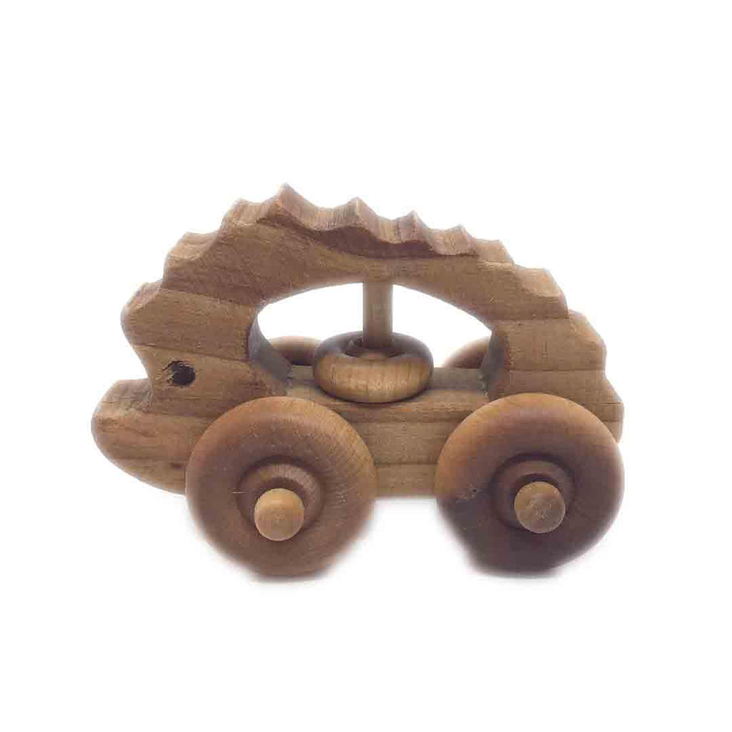 (30% Off) Wooden Rattle - Hedgehog Wooden Toy by Baldwin Toy Co.