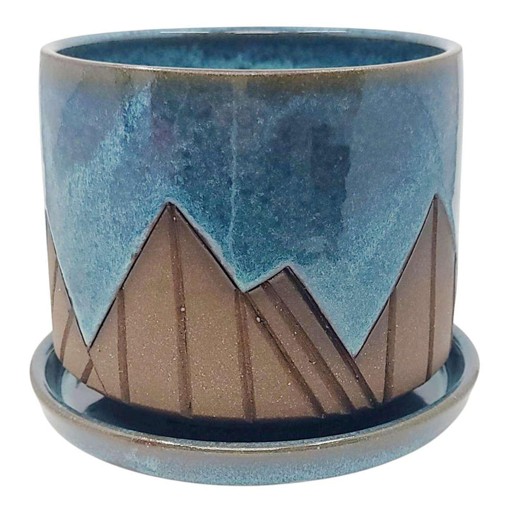 Planter - Starry Night Mountains (Large) by Less Is More Studios