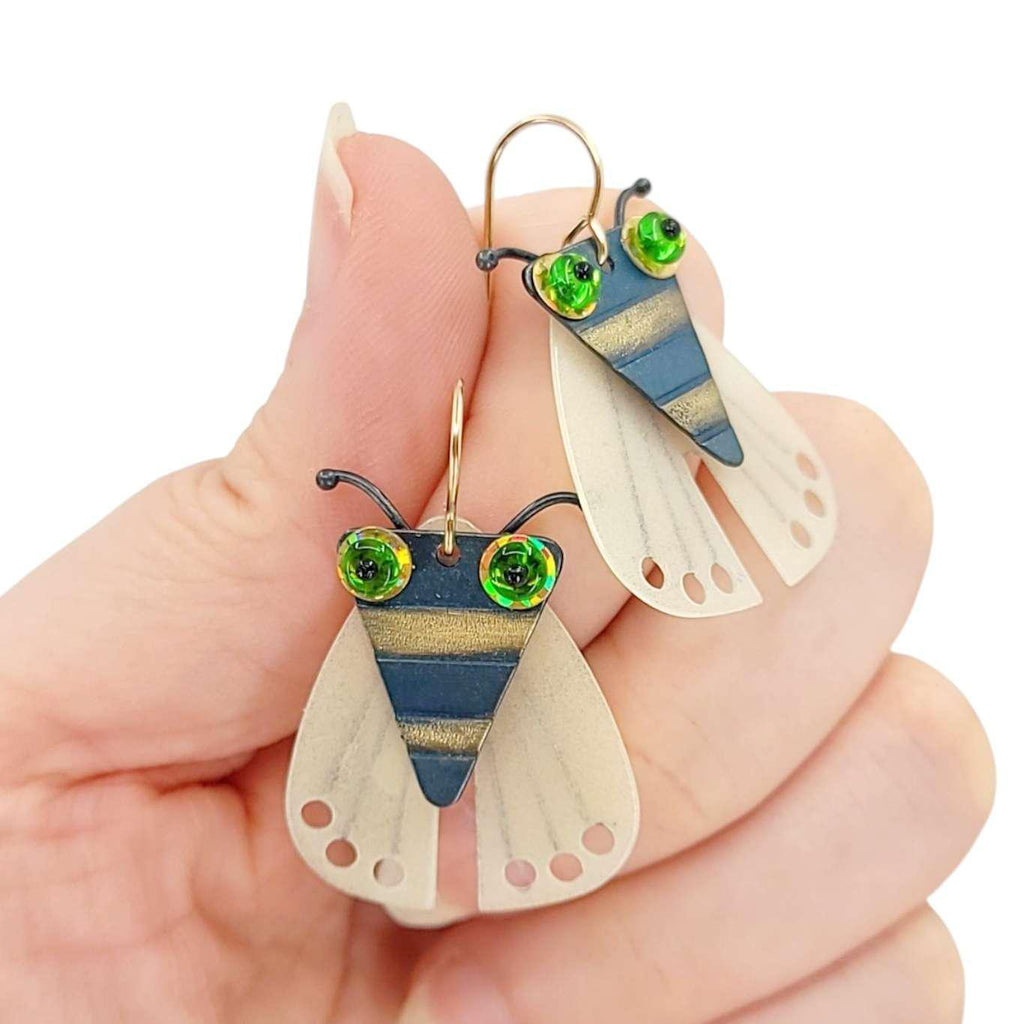 Earrings - Glow Bug (Glow in the Dark) by Chickenscratch