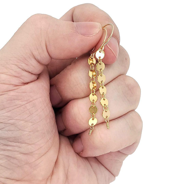 Earrings - Pieces of Eight Dangles (14k Gold Fill) by Foamy Wader