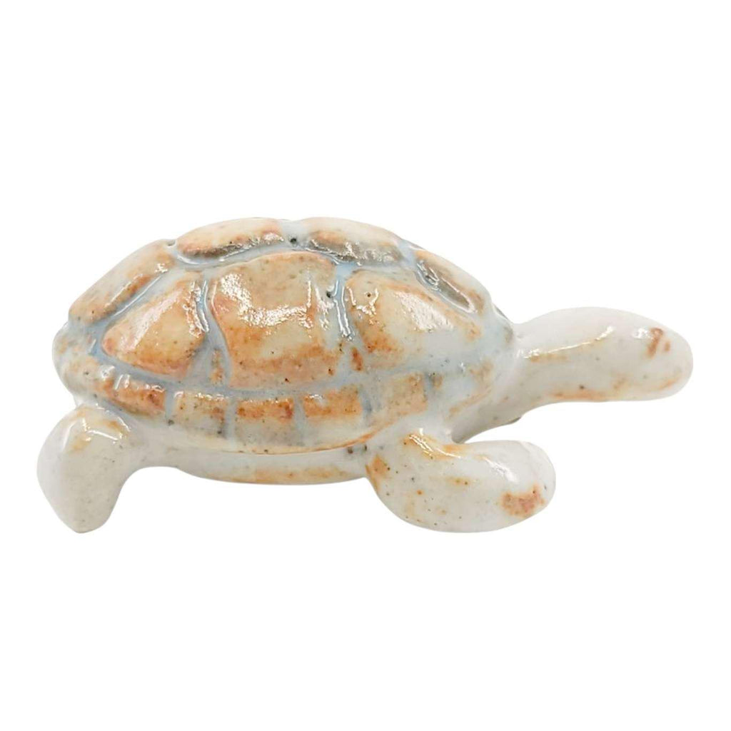 Collectible - Tea Pet Figurine (Orange Turtle) by Mist Ceramics