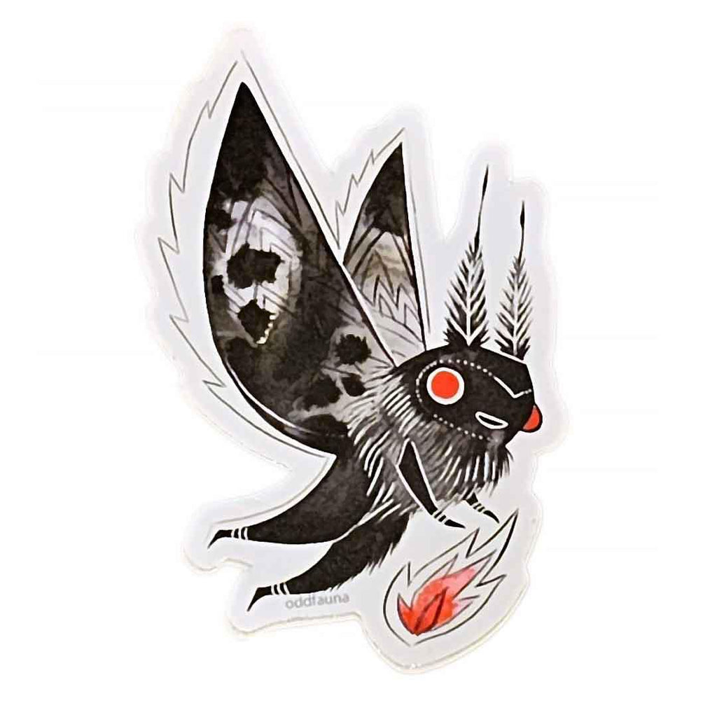 Stickers - Mothman Vinyl Sticker by Odd Fauna