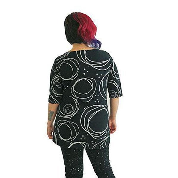 (20% Off) Tunic - Galaxy Simple Cowl Half Sleeve Tunic (Size S Only) by Texture Clothing