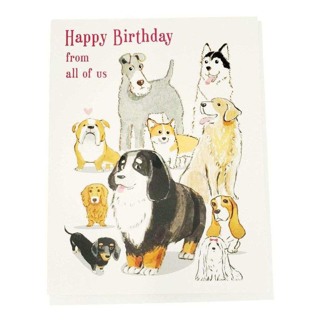 Card - Birthday - Dogs Happy Birthday from All of Us (OS) by Ilee Papergoods
