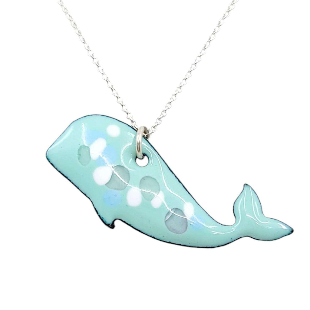 Necklace - Whale (Light Blue with Spots) by Magpie Mouse Studios