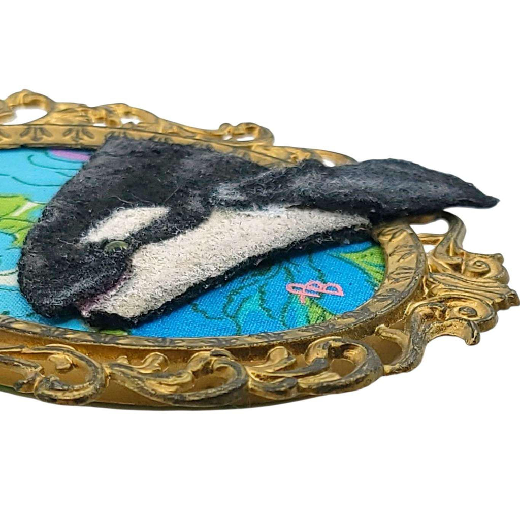 Applique Art - Orca (OOAK) by Chubby Bunny