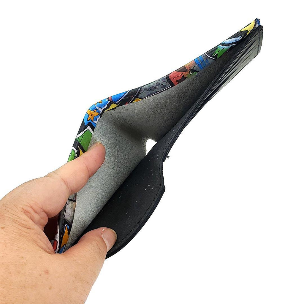 Leather Wallet - Graffiti (Multicolor) by Backerton