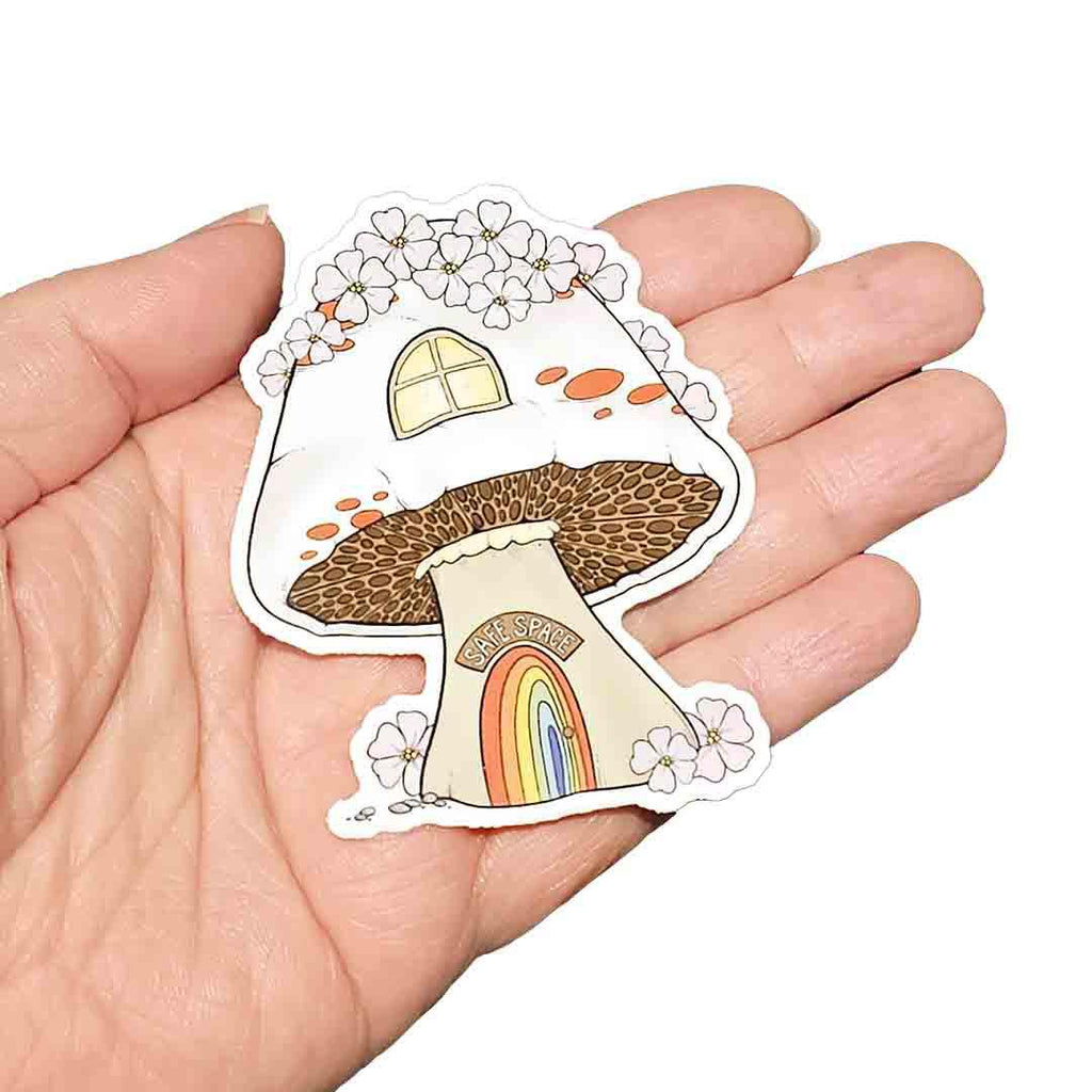Sticker - Safe Space Mushroom House World of Whimm