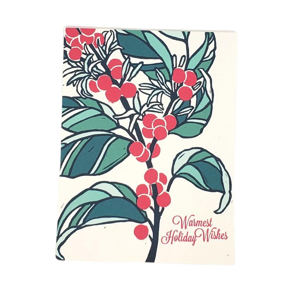 Card - Holiday - Warmest Holiday Wishes by Little Green