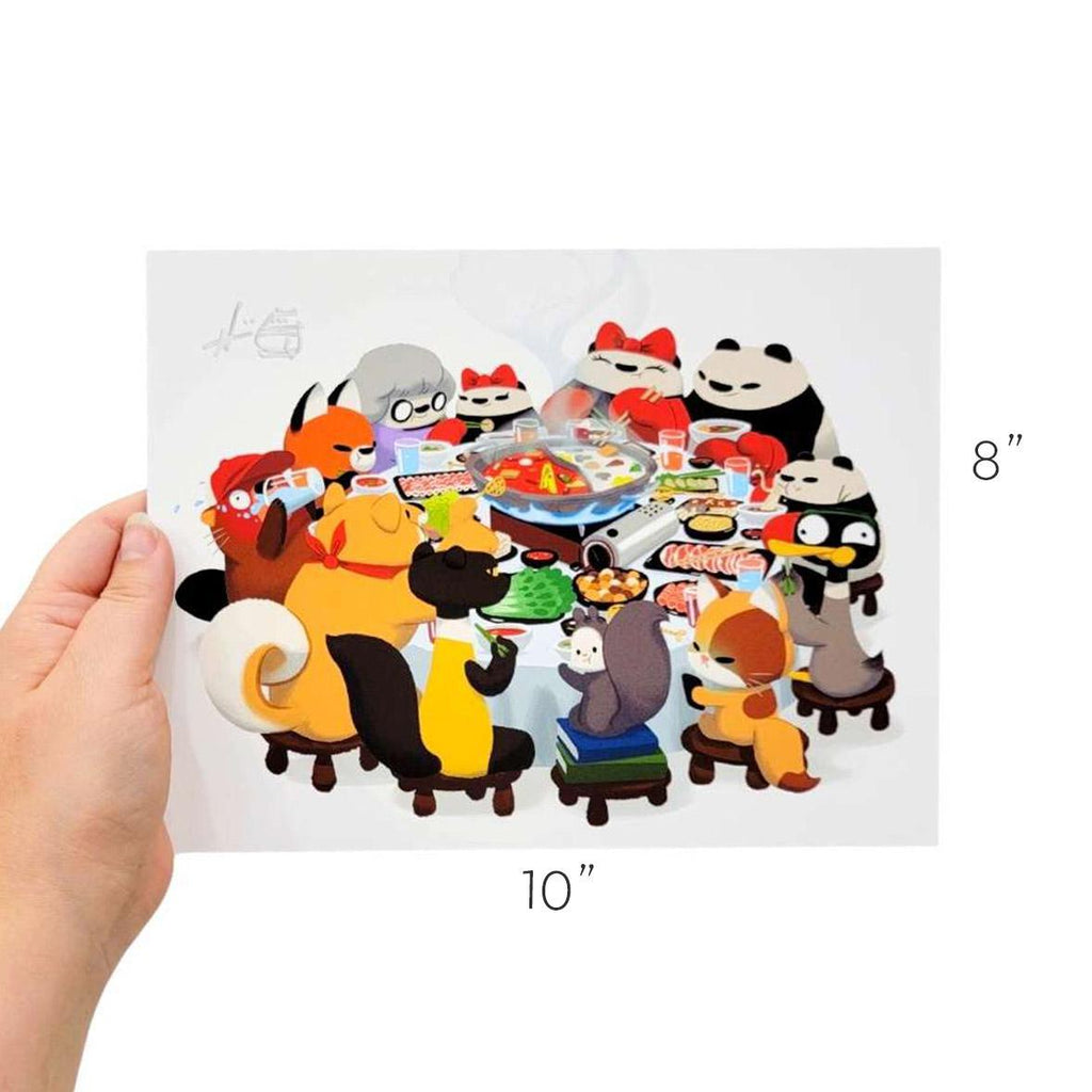 Art Print - Hotpot (2 Sizes) by Punching Pandas