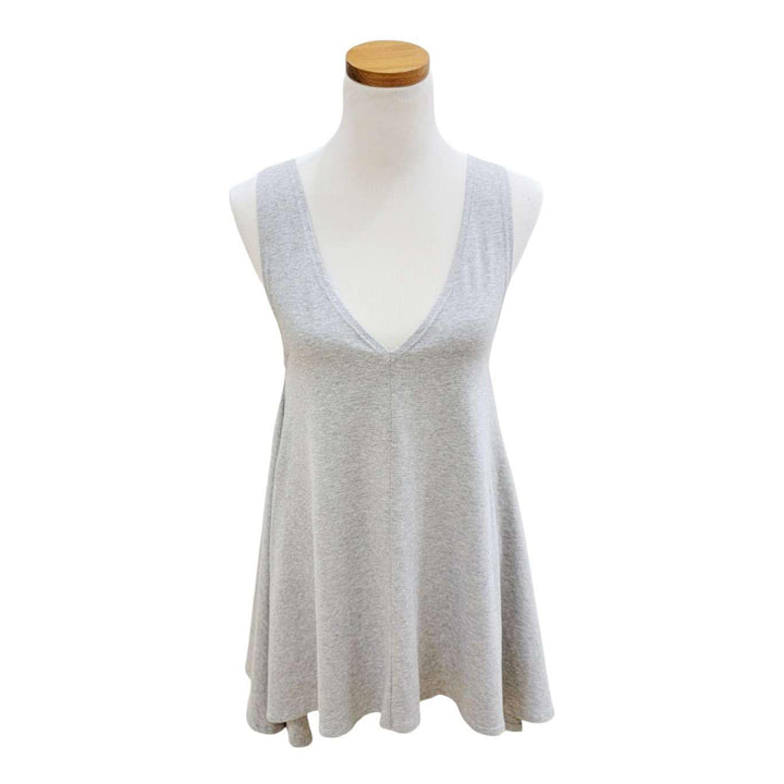 Tunic - Heather Smoke Gray Breezy Sleeveless Tunic (Size S Only) by Texture Clothing