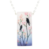 Necklace - Cherry Blossoms Tall (Sterling Silver) by Fernworks, image 1 of 7
