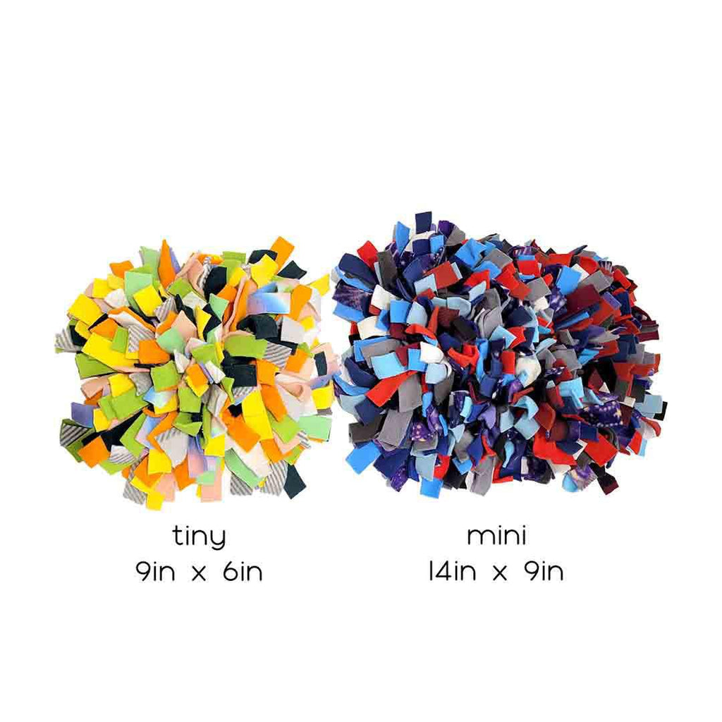 Pet Toy - 14x9 - Mini Snuffle Mat (Red, Blue, Green, Orange) by Superb Snuffles