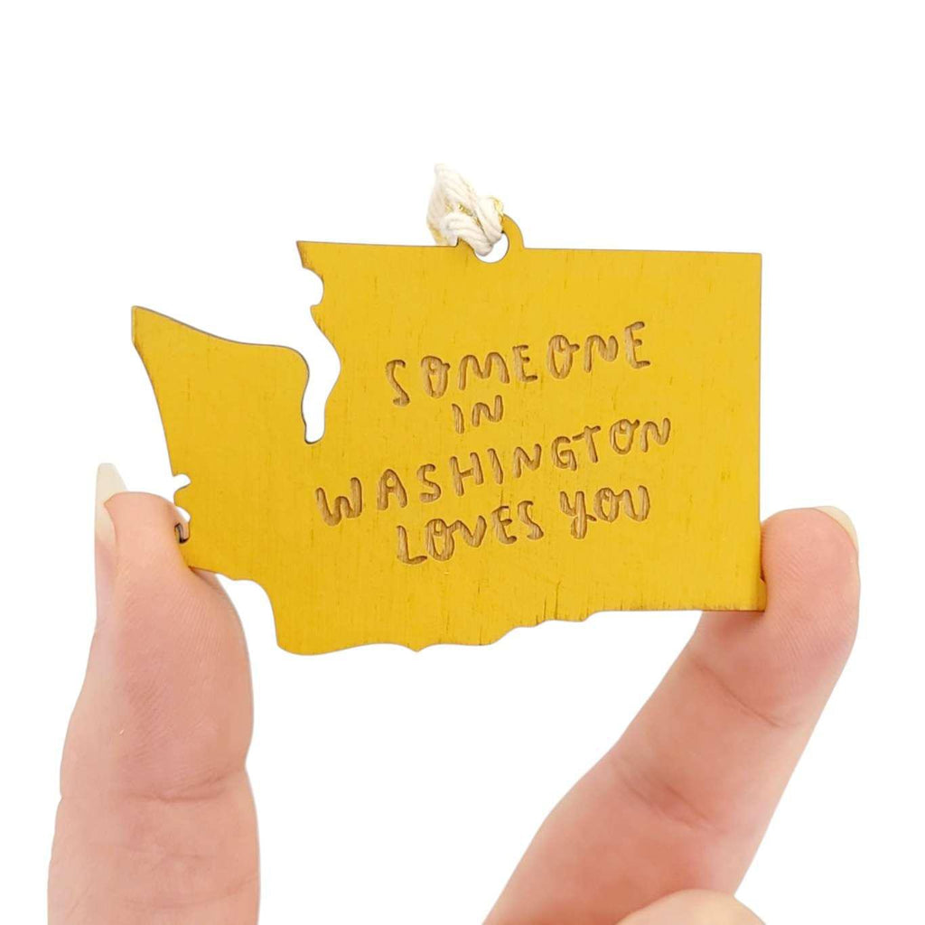 Ornaments - Small - WA State Someone in WA Loves You (Asst Colors) by SnowMade