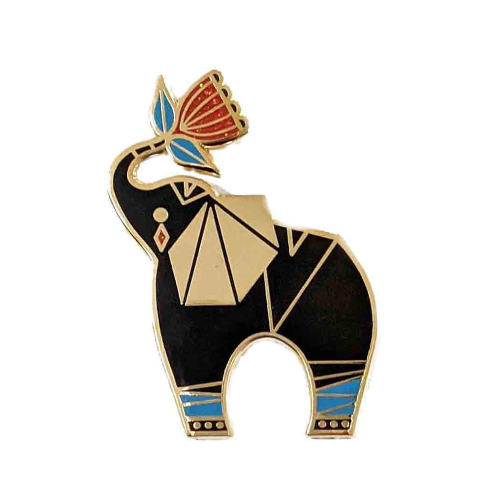 Enamel Pin - Good Luck Elephant by Amber Leaders Designs