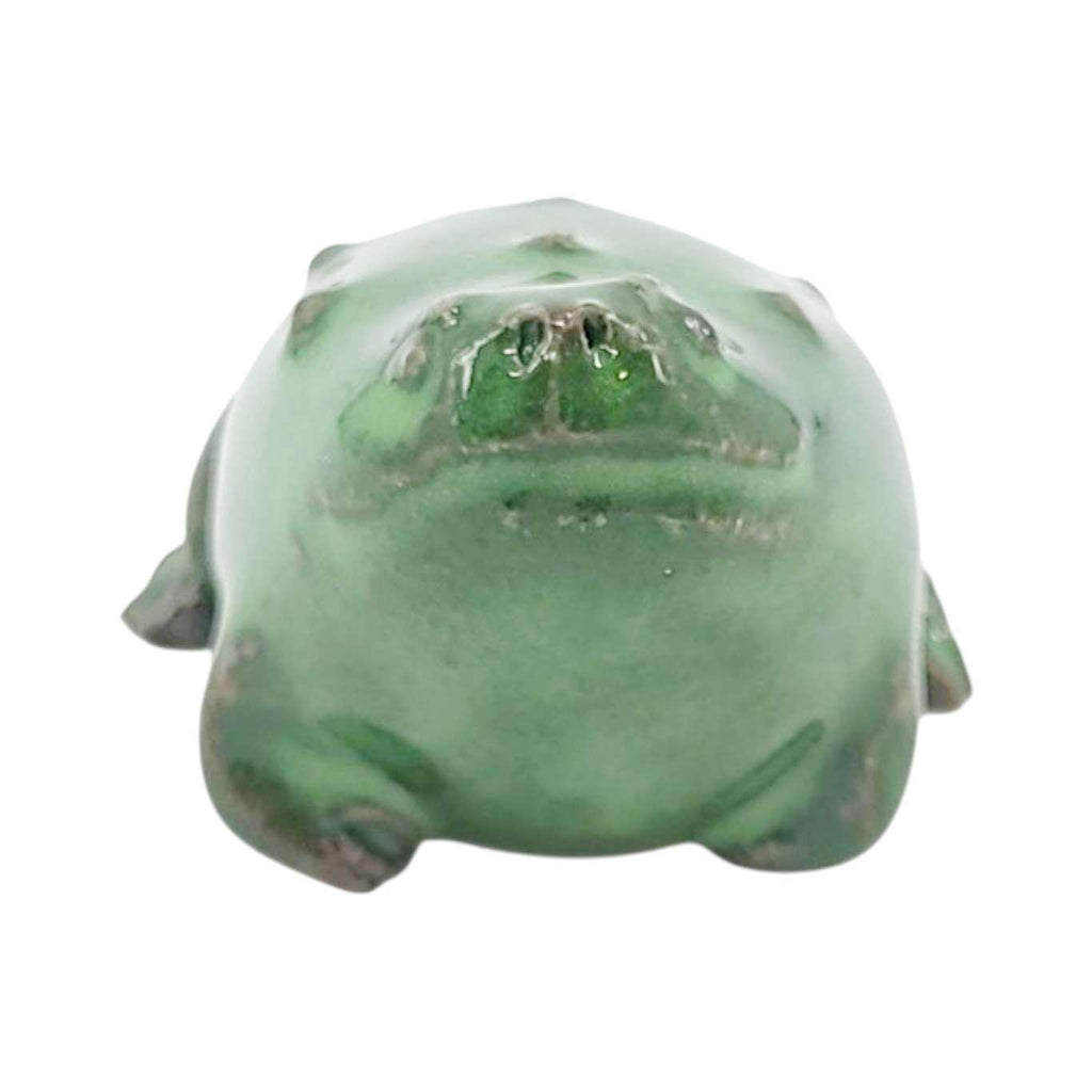 Collectible - Tea Pet Figurine (Green Frog) by Mist Ceramics