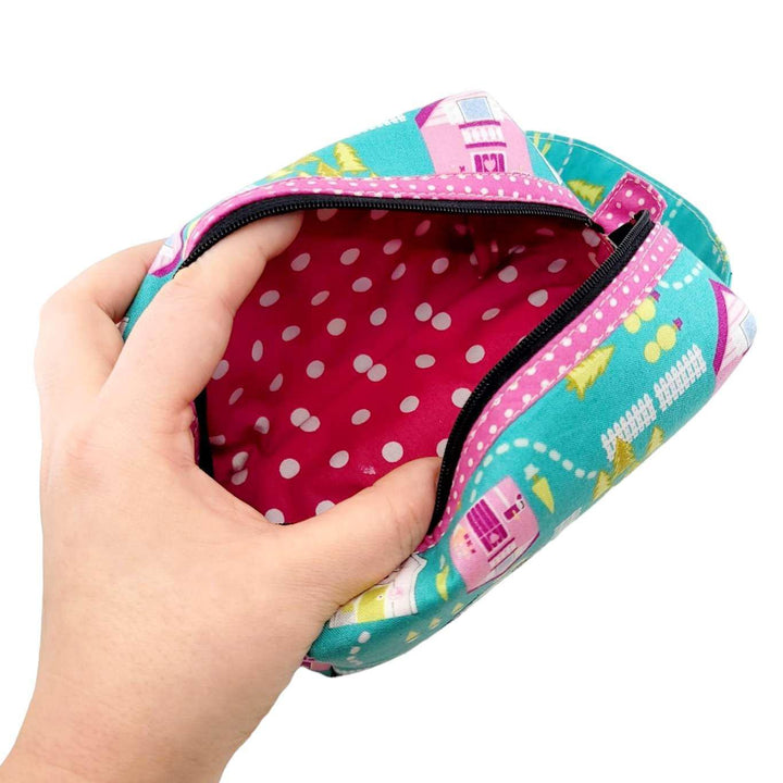 Bag - Small Boxy Pouch in Neighborhood Stroll by Belly of a Whale