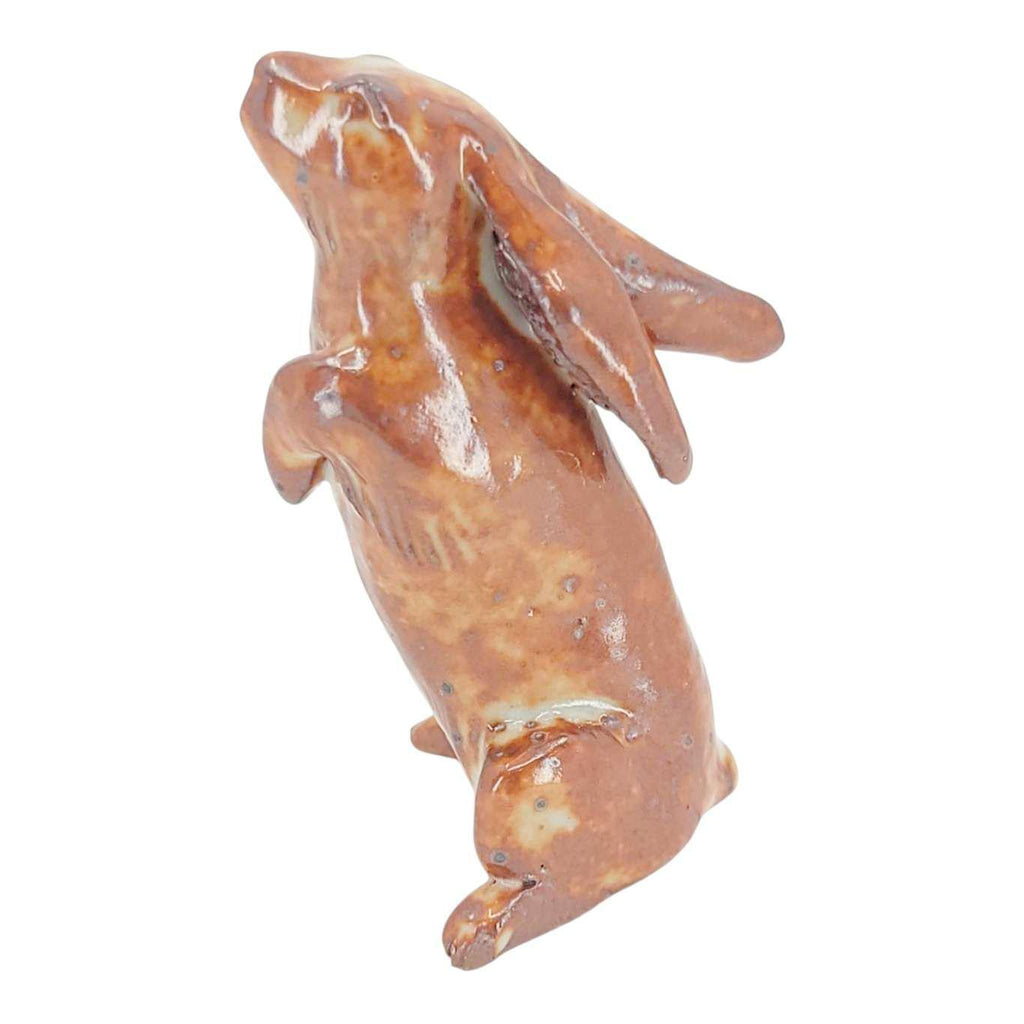 Collectible - Tea Pet Figurine (Brown Rabbit) by Mist Ceramics
