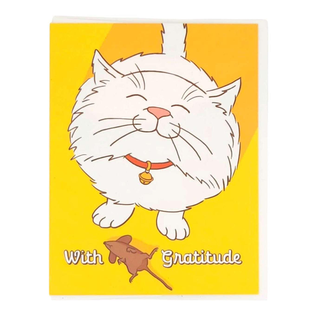 Card - Thank You - Cat Mouse Gratitude by Semi Sweet Press
