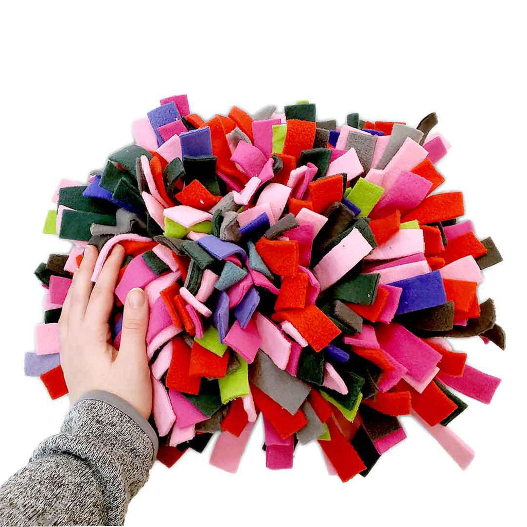 Pet Toy - 9x6 - Tiny Snuffle Mat (Green, Pink, Purple, Gray) by Superb Snuffles
