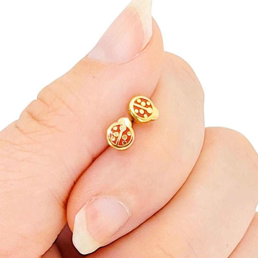 Earrings - Ladybug Studs by Hemleva