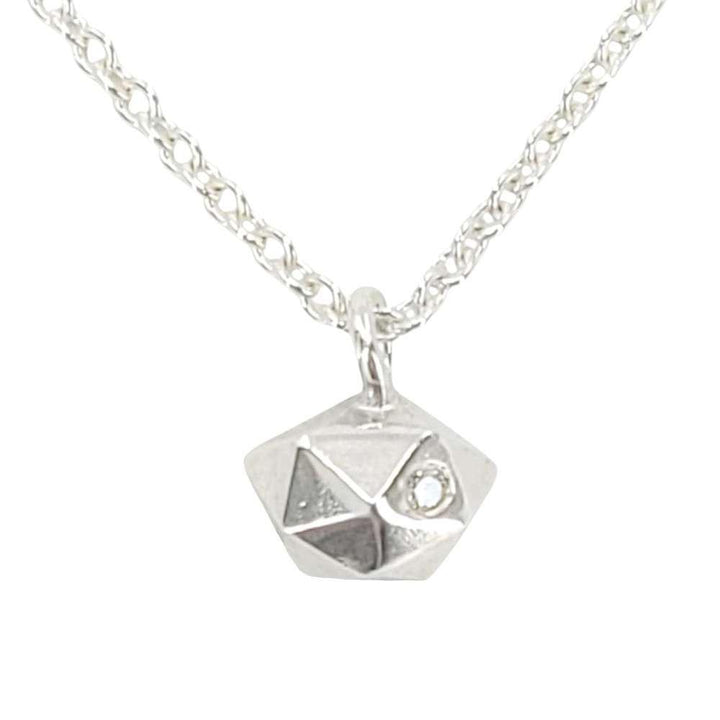 Necklace - Tiny Fragment (Sterling Silver, Diamond) by Corey Egan