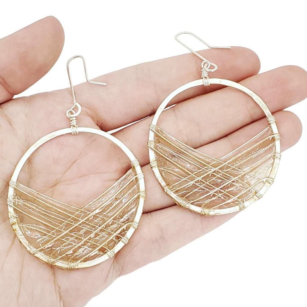 Earrings - Silver Bird's Nest (Assorted Colors) by Verso