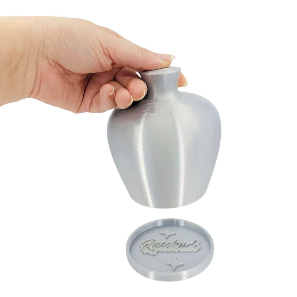 Thumb Pot - Smooth Water Bell with Drip Tray (Silver) by Rosebud Homegoods