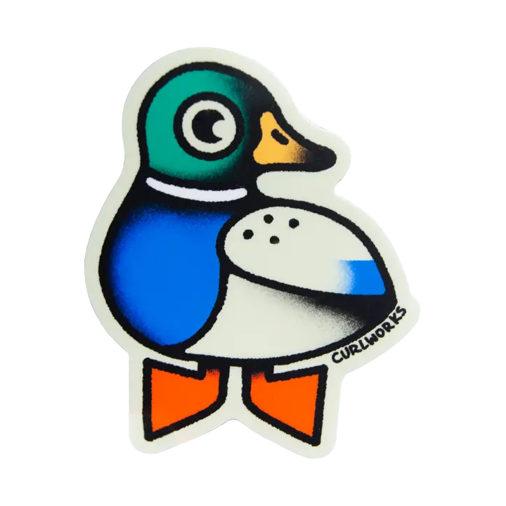 Sticker - Mallard Duck by Curlworks