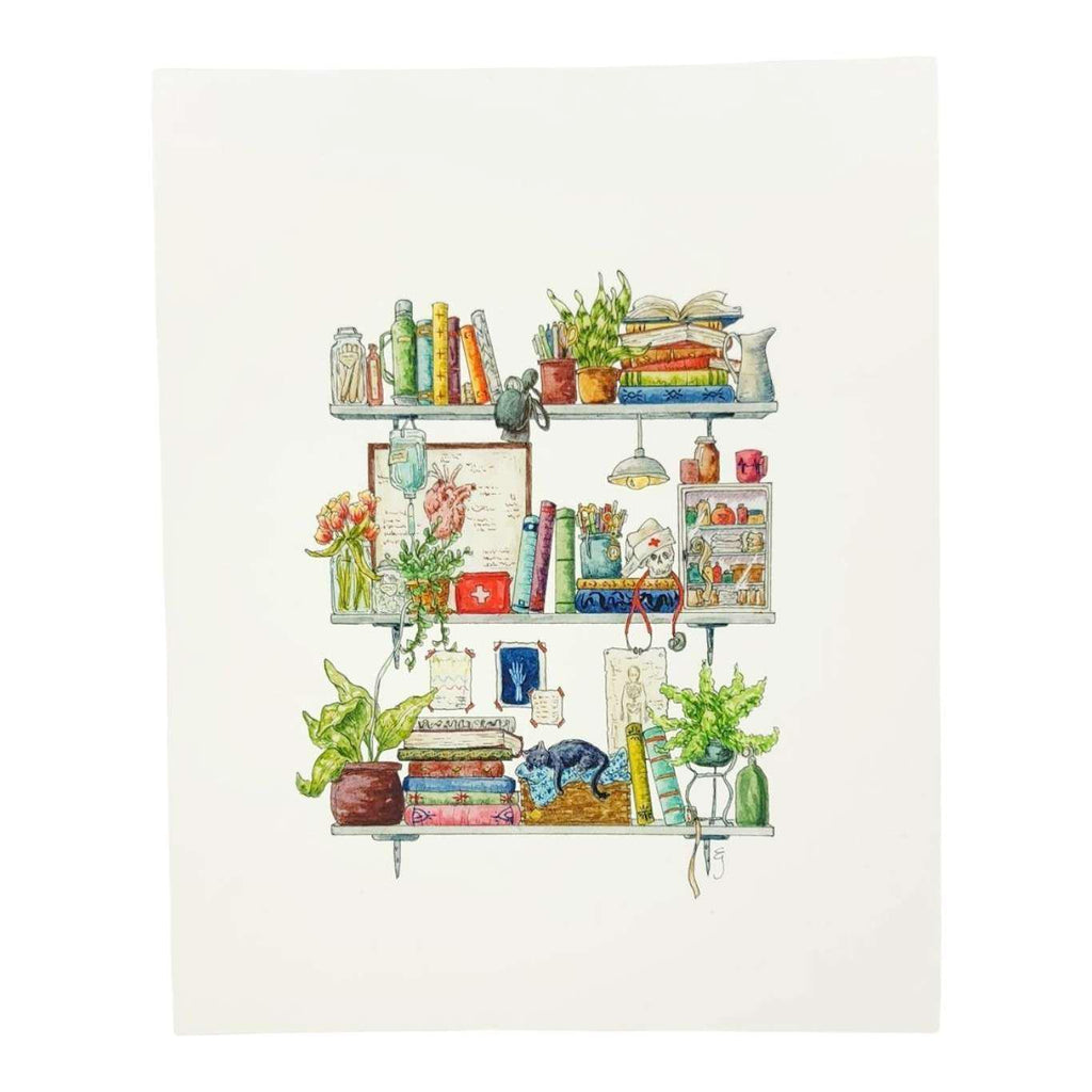 Art Print - 8x10 - The Nurse's Shelves by Lizzy Gass