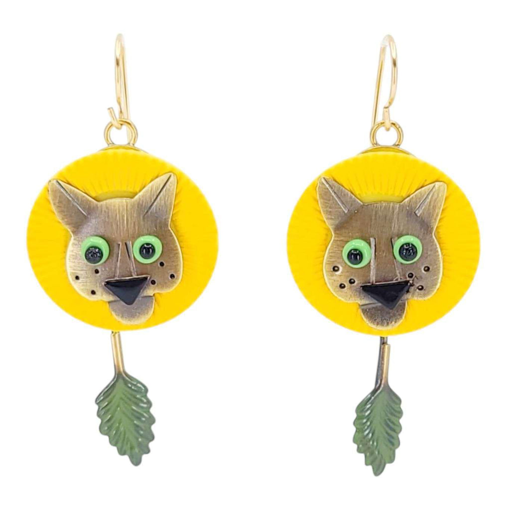 Earrings - Dandy-Lion by Chickenscratch