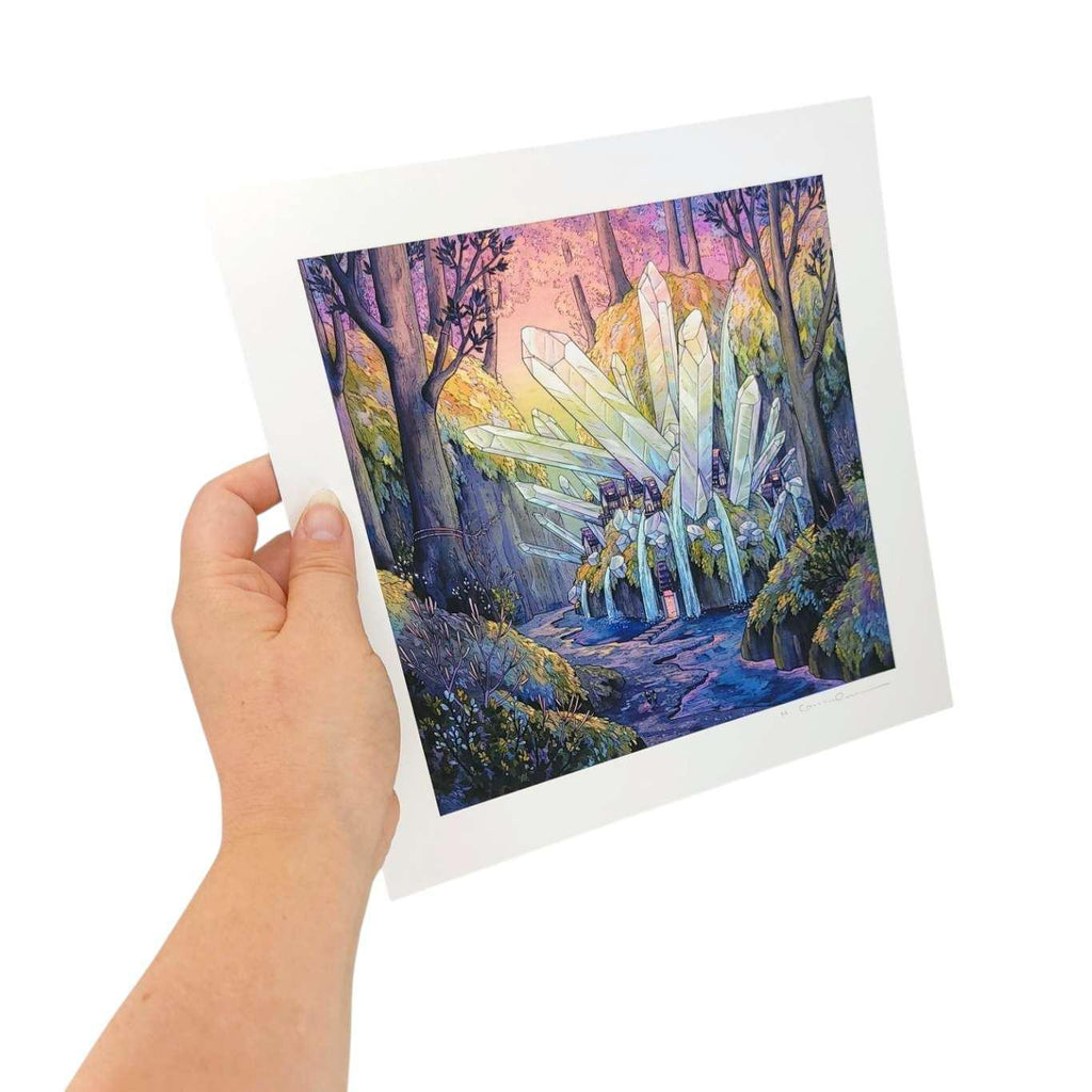 Art Print - 10x10in - Crystal Falls by Nimasprout