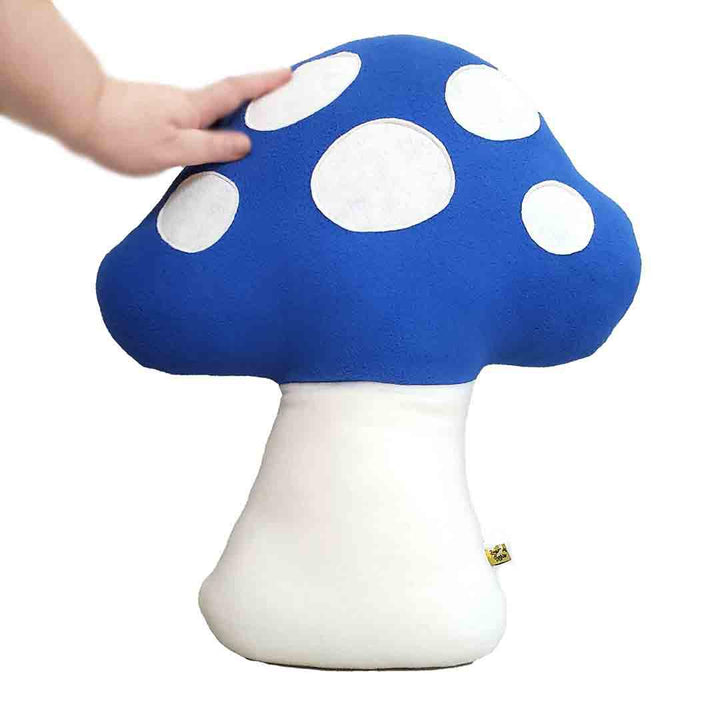 Plush - Large Mushroom Pillow (Blue) by Beautifully Regular