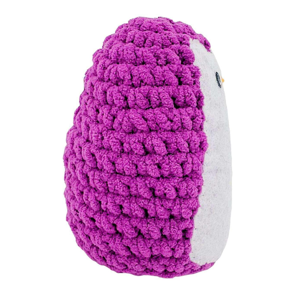 Plush Toy - Medium Penguin (Purple with Purple Heart) by Moyo Workshop