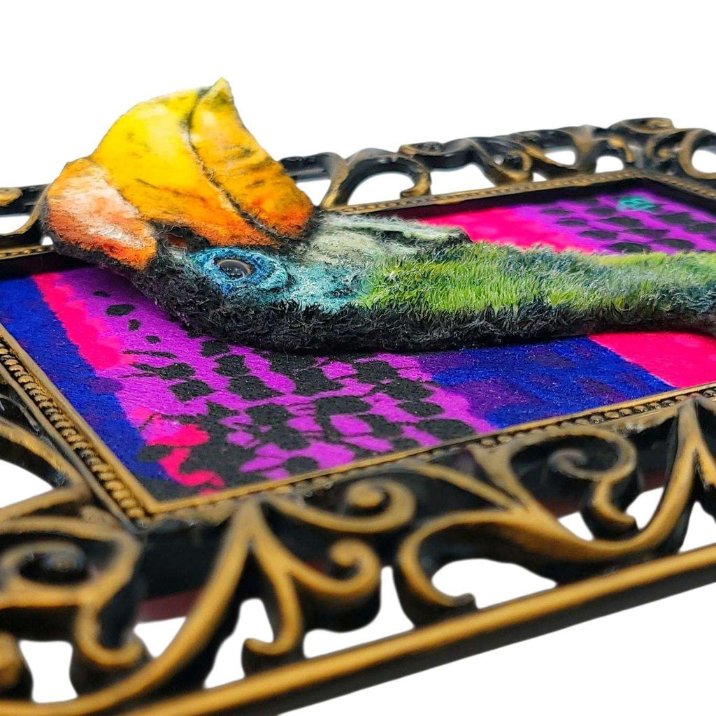 Applique Art - Hornbill (OOAK) by Chubby Bunny