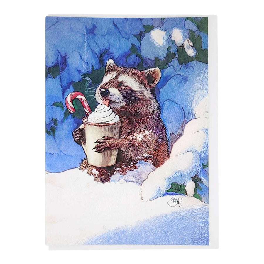 Card - Holiday - Sweet Treat (Raccoon) by Shawn Braley, image 1 of 2