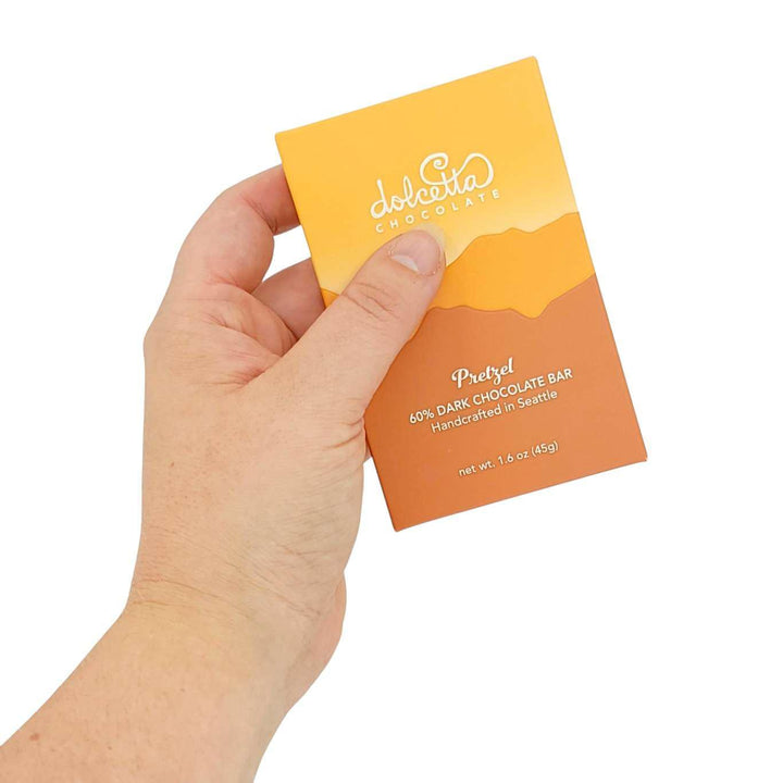 Bar - Pretzel (60% Dark Chocolate) by Dolcetta Artisan Sweets