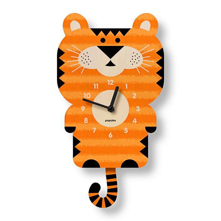 Wood Clock - Tiger Pendulum by Popclox