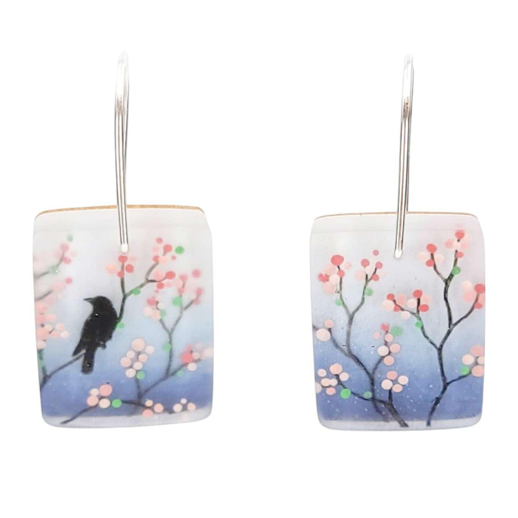 Earrings - Cherry Blossoms Spring Blooms by Fernworks