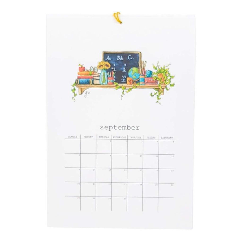 Calendar - 2026 Whimsical Shelves  by Lizzy Gass